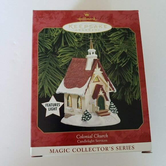 Hallmark Ornament 1999 Candlelight Services-Colonial Church - #2 in Series - NIB - Picture 1 of 1